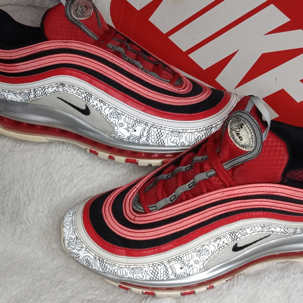 Nike Red and Black Sneakers